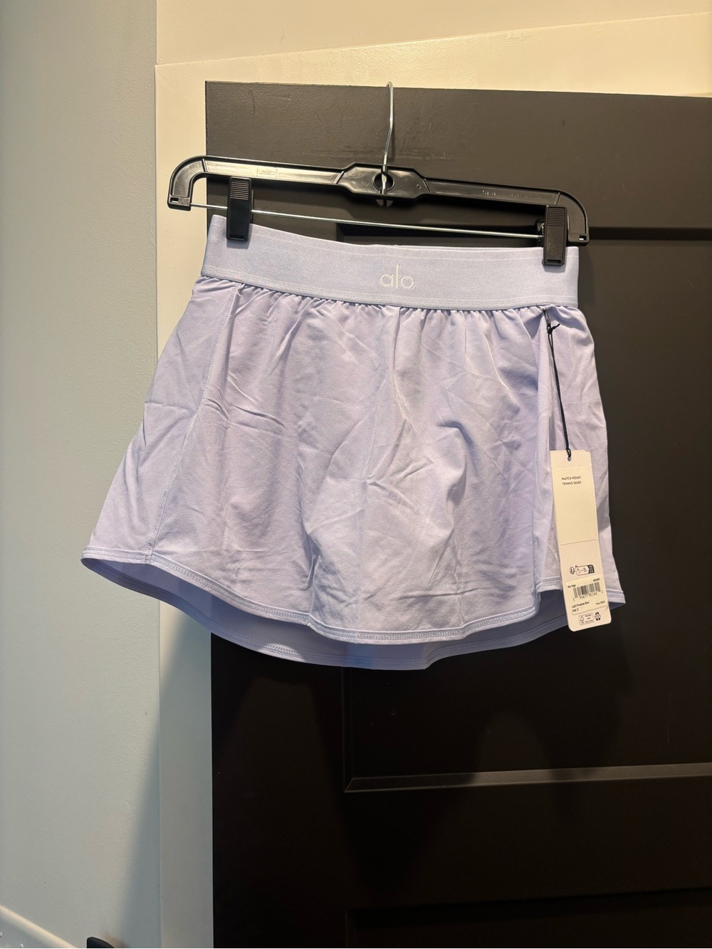 ALO Yoga Match Point Tennis Skirt Skort w/ Shorts Light Provence Blue Small NWT - Picture 6 of 12